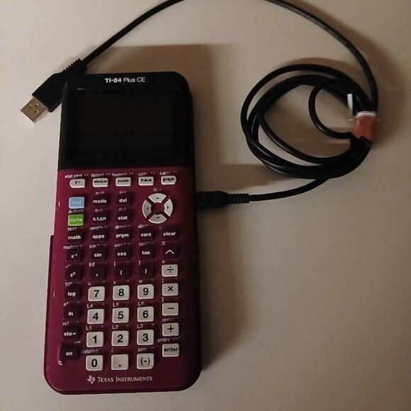 Texas Instruments TI-84 Plus CE Plum /Purple Graphing Calculator w/ cover - Picture 2 of 4